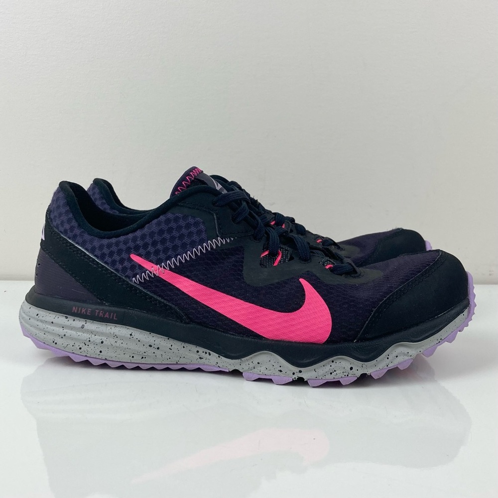 Nike Women’s Juniper Trail Purple Black Pink Athletic Running Shoes Size 7.5